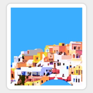 Oia Santorini Sticker